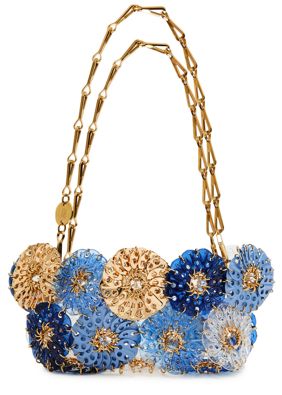 Rabanne Iconic Gold 1969 Nano embellished shoulder bag Paco