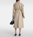 Toteme Signature linen-blend trench coat