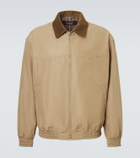 Comme des Garçons Homme Corduroy-trimmed blouson jacket