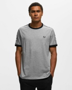 Fred Perry Taped Ringer T Shirt Grey - Mens - Shortsleeves