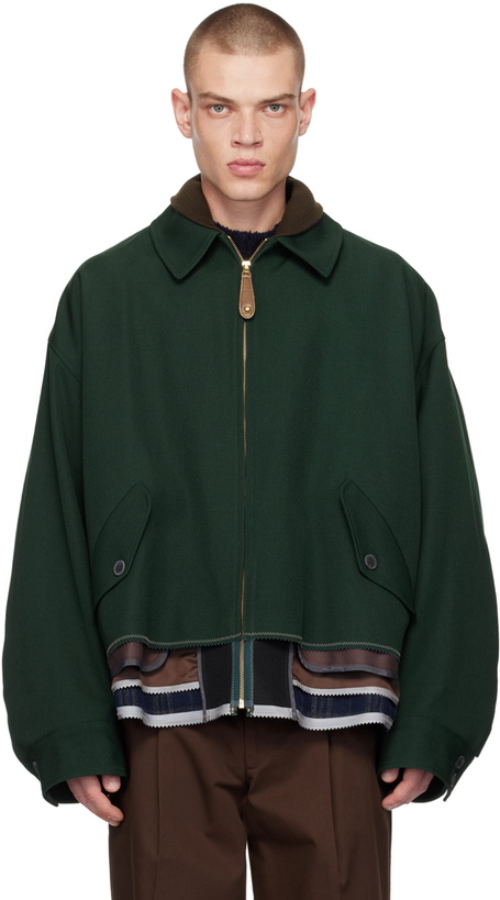 Photo: kolor Green Layered Jacket