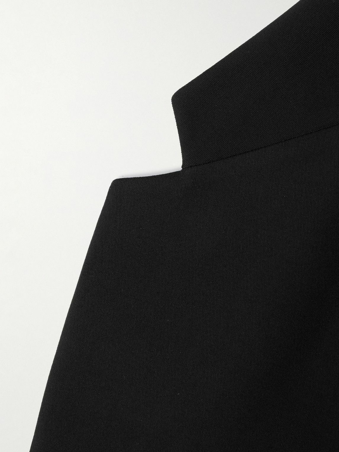 Fear of God - Double-Breasted Cropped Wool-Gabardine Blazer - Black