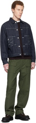South2 West8 Blue Denim Trucker Jacket