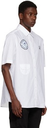 Raf Simons White Fred Perry Edition Patch Shirt