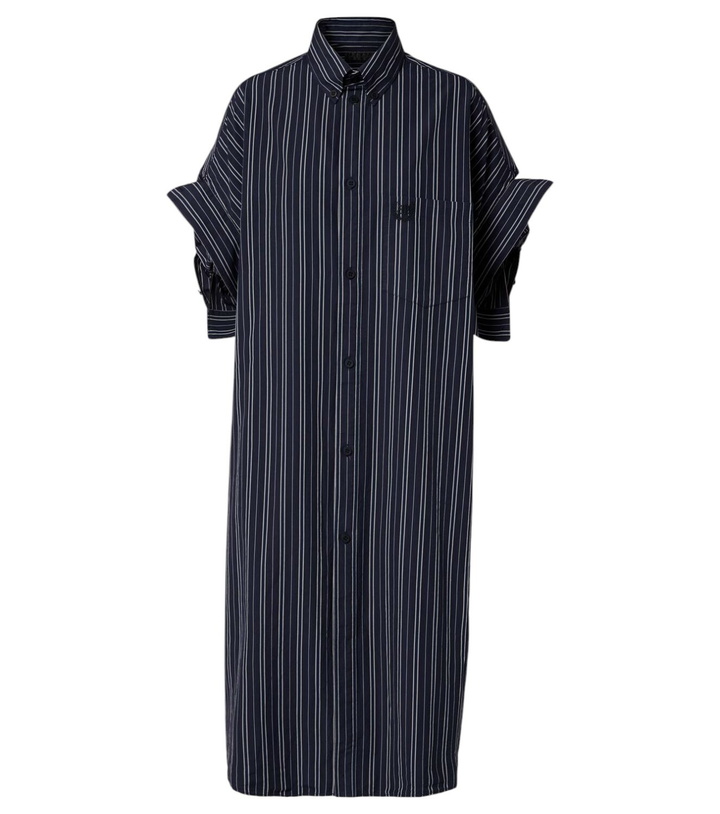 Photo: Balenciaga Striped cotton shirt dress