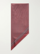 SAINT LAURENT - Printed Silk-Twill Scarf