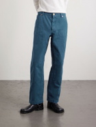 Versace - Straight-Leg Cotton-Canvas Trousers - Blue