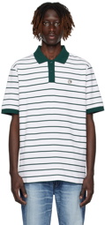 Billionaire Boys Club White Striped Polo