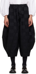 Black Comme des Garçons Black Checkered Trousers