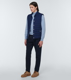 Brunello Cucinelli - Linen and wool down vest