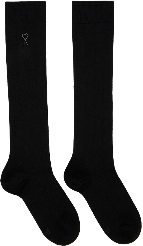 Photo: AMI Alexandre Mattiussi Black Silk Socks