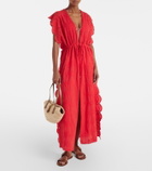 Melissa Odabash Talitha broderie anglaise cotton kaftan