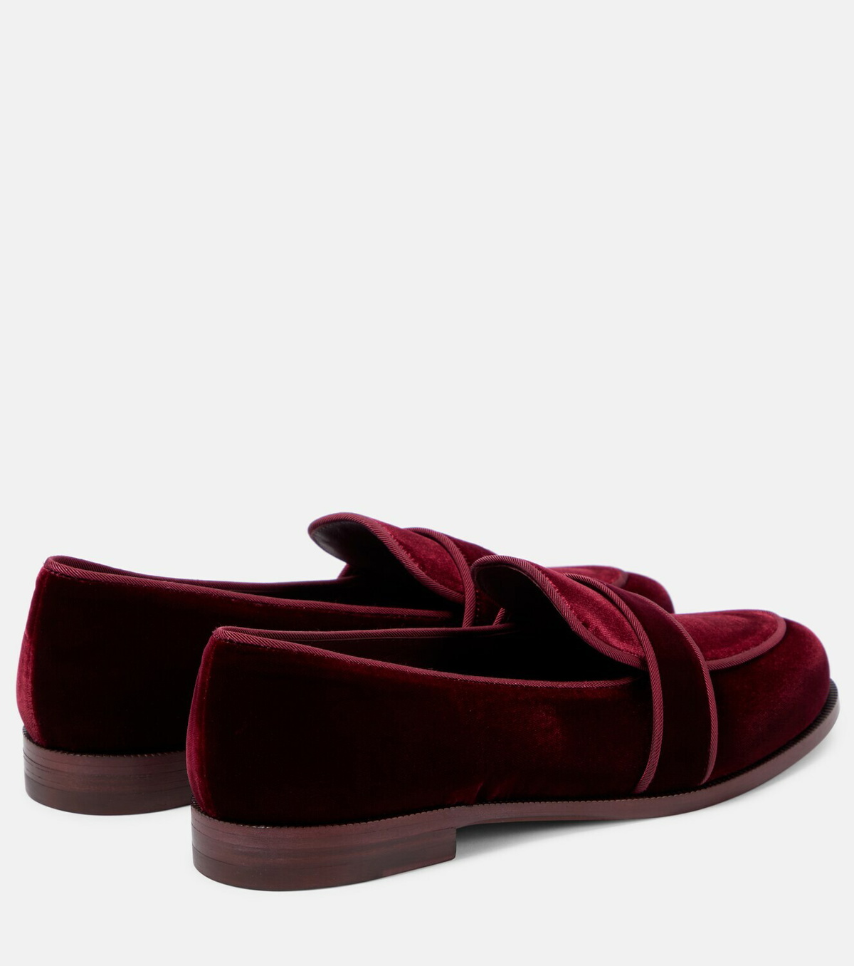 Aquazzura Martin velvet loafers