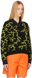 Thames MMXX Black Knit Maracaibo V-Neck