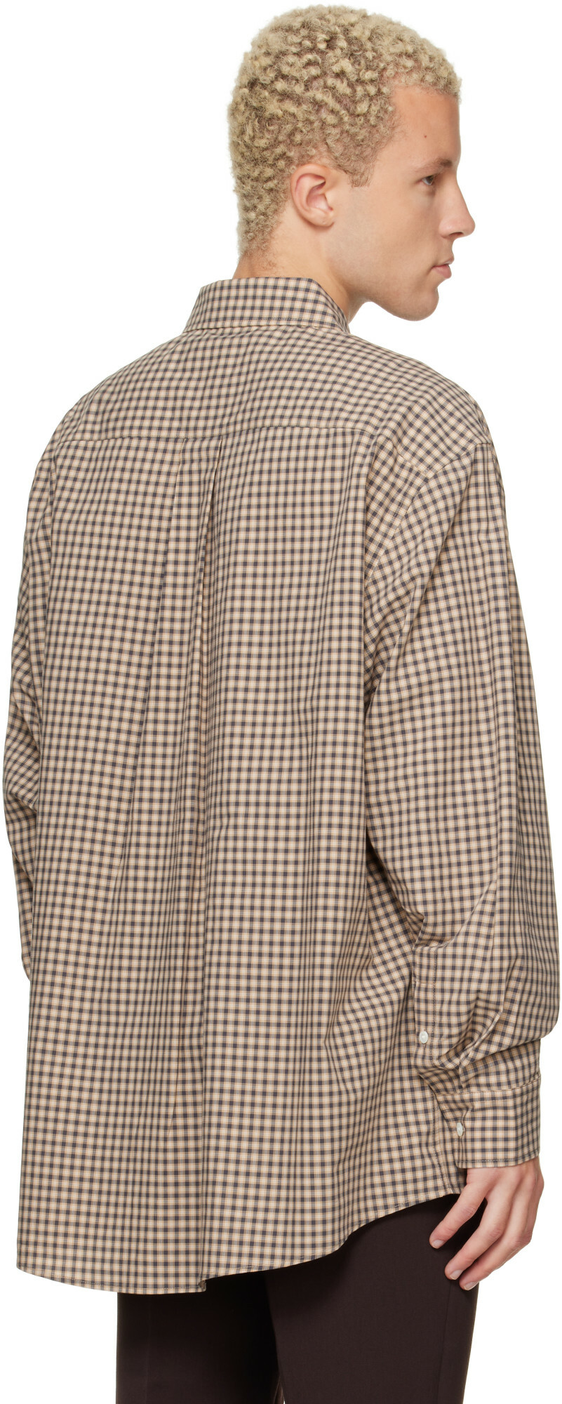 Marni Beige Micro-Check Shirt