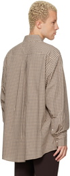 Marni Beige Micro-Check Shirt