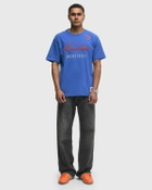Mitchell & Ness NBA TRAINING DAY PREMIUM SS TEE VINTAGE LOGO NEW YORK KNICKS Blue Mens Shortsleeves/Team Tee