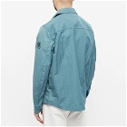 Belstaff Men's Tactical Ripple Shell Overshirt in Faded Teal