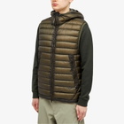 C.P. Company Men's D.D Shell Goggle Vest in Olive Night