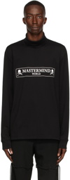 mastermind WORLD Black Turtleneck Boxed Logo Long Sleeve T-Shirt