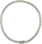 Hatton Labs Silver & Green Tennis Bracelet