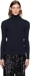 Dries Van Noten Black Ribbed Turtleneck