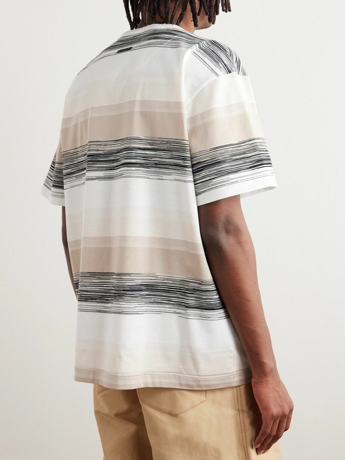 Missoni - Space-Dyed Cotton-Jersey T-Shirt Neutrals Missoni 