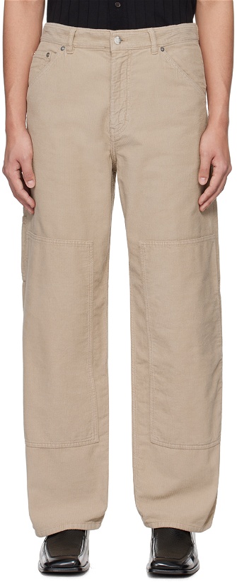 Photo: Filippa K Taupe Relaxed-Fit Trousers