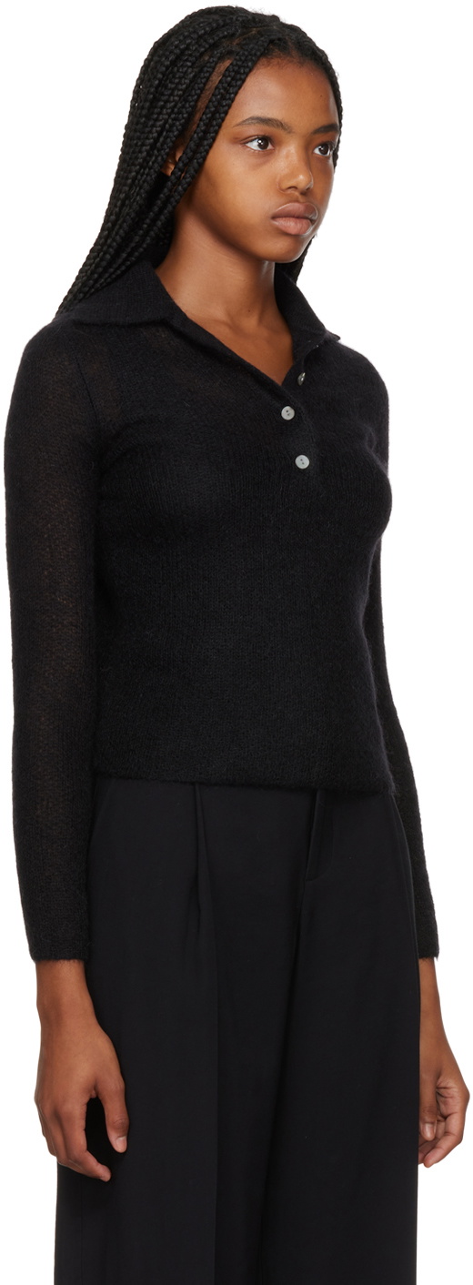 Vince Black Brushed Polo