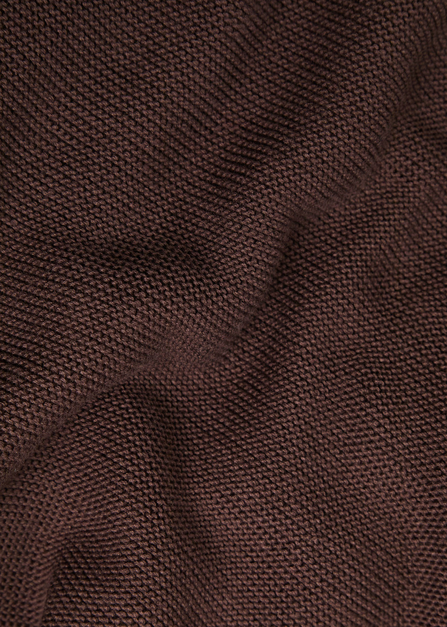 Weekend Max Mara Addotto Knitted Cotton Jumper Brown