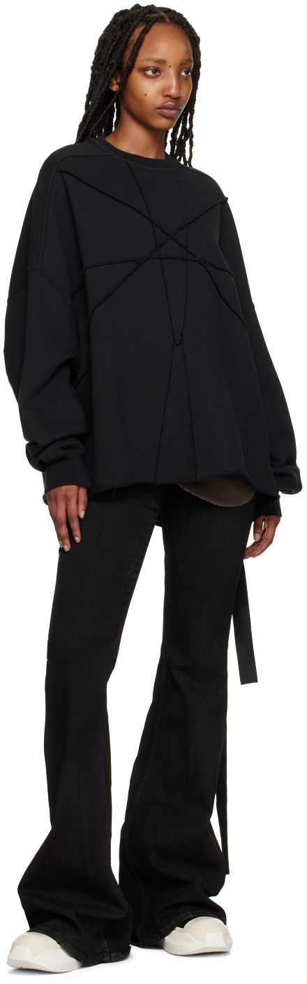 Rick Owens DRKSHDW Black Crater Sweatshirt