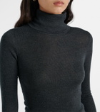 The Frankie Shop Utica Thin wool and silk turtleneck sweater