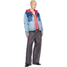 Maison Margiela Blue Patchwork Denim Jacket