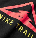Nike Running - Trail Logo-Print Dri-FIT T-Shirt - Black
