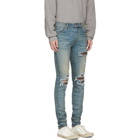 Amiri Indigo Animal Print MX1 Jeans