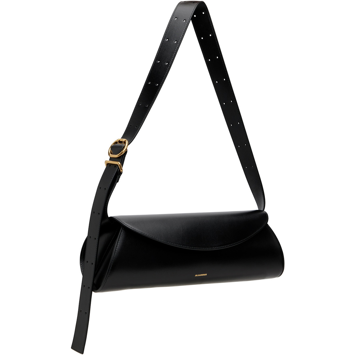 Jil Sander Black Cannolo Grande Bag