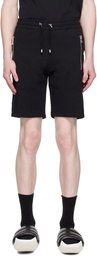 Balmain Black Embossed Shorts