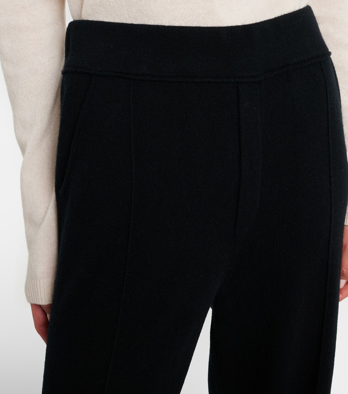 Jardin des Orangers Wool and cashmere wide-leg pants