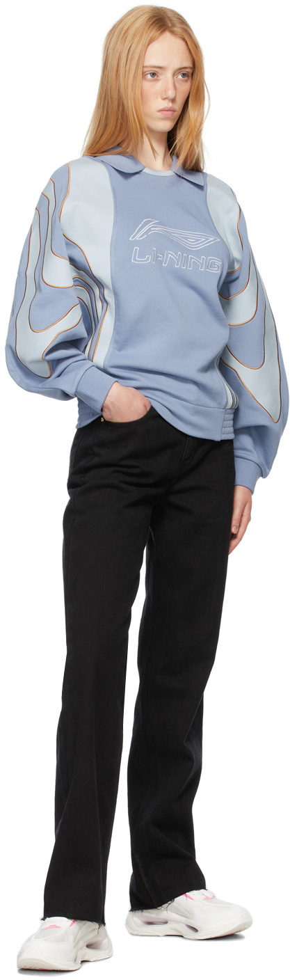 Li-Ning Blue Logo Crewneck Sweatshirt