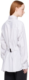 lesugiatelier White Belted Shirt