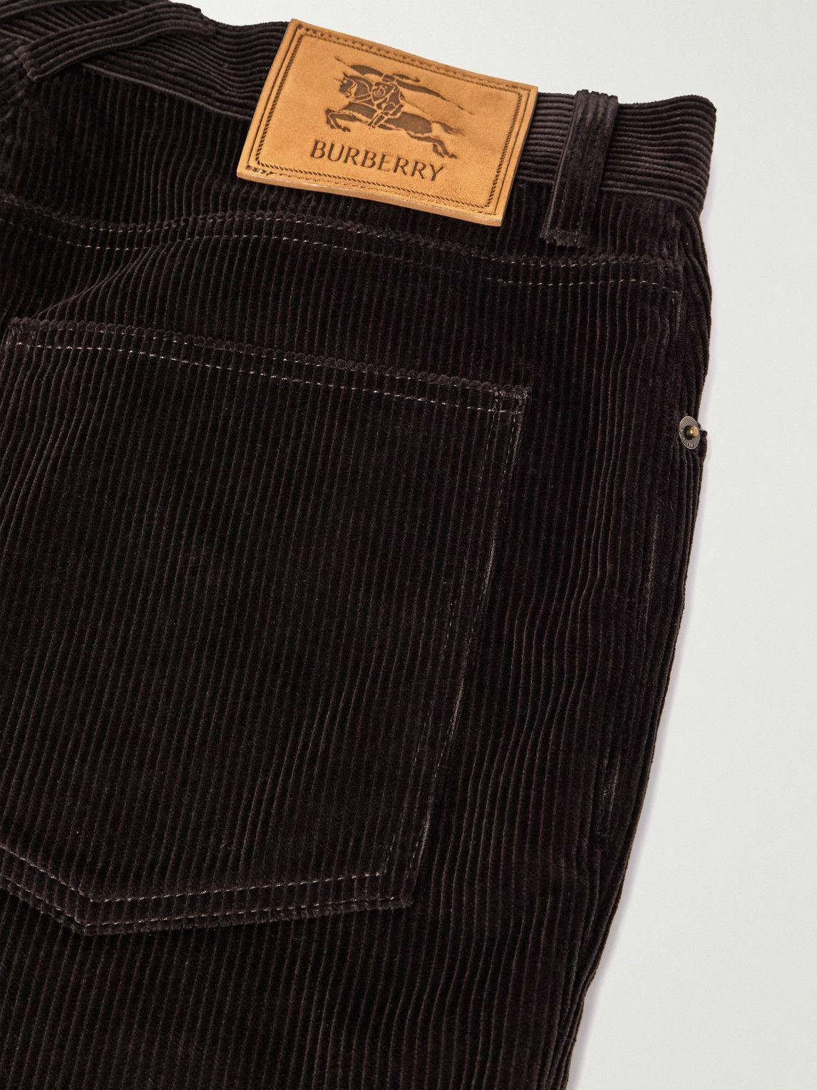 Burberry - Fred Straight-Leg Cotton-Corduroy Trousers - Brown