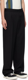 Hugo Black Elasticized Trousers