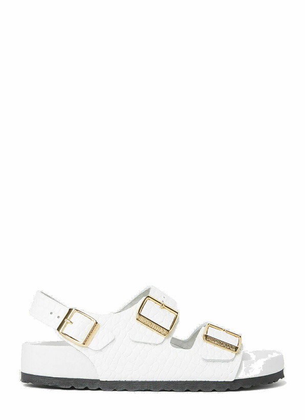 Photo: Birkenstock Milano Embossed Sandals female White