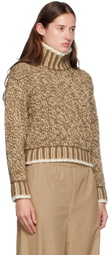 Moncler Beige Wool Turtleneck