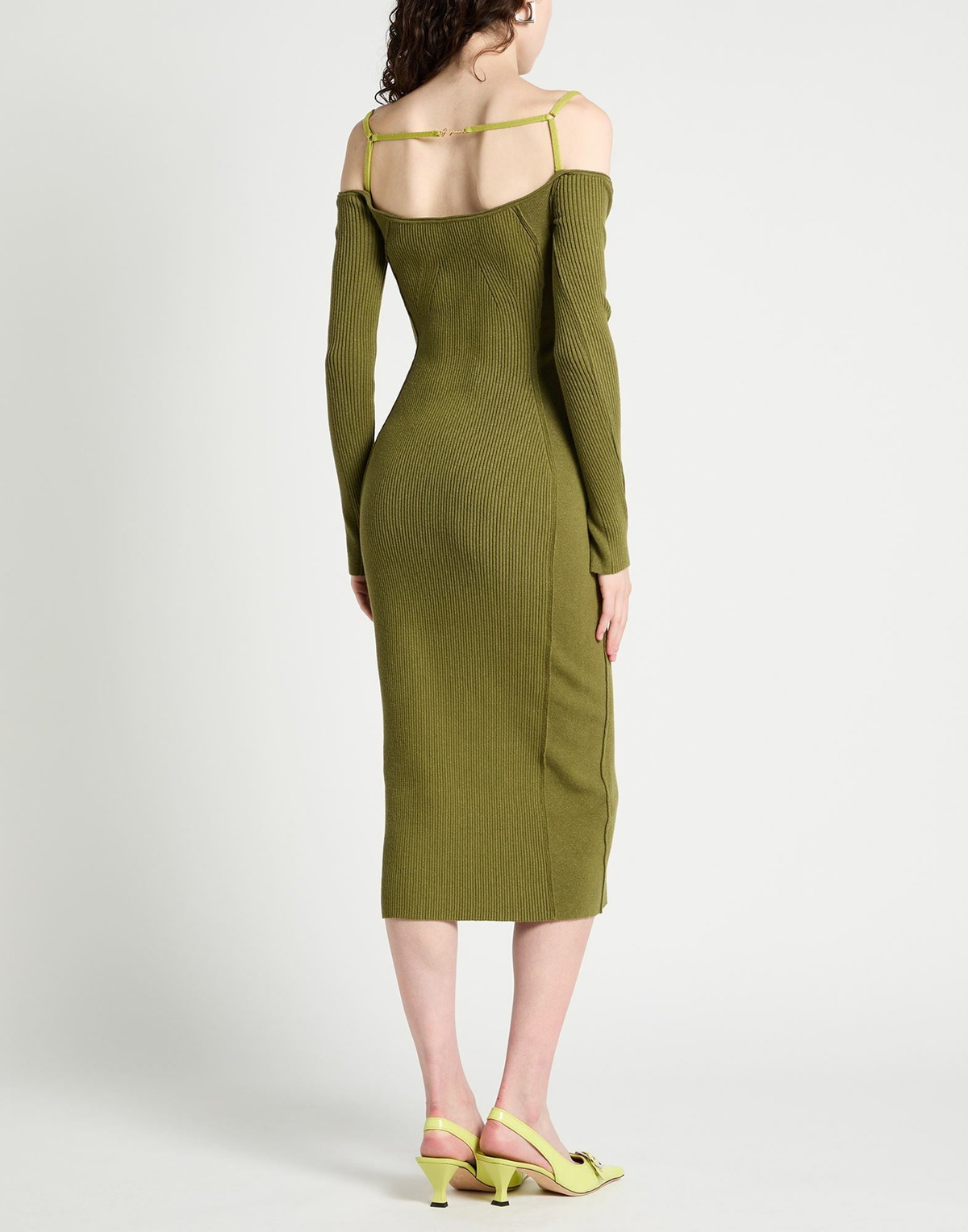 Jacquemus Womens Midi dress Military in Green