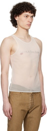 Ludovic de Saint Sernin White Crystal Tank Top