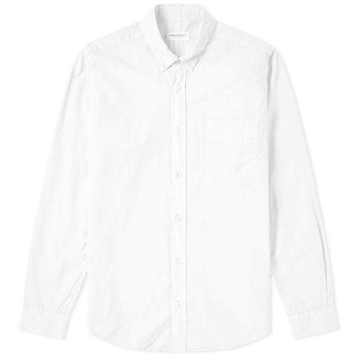 Photo: President's Chatham Poplin Shirt White