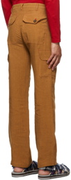 Lukhanyo Mdingi SSENSE Exclusive Tan Linen Cargo Pants