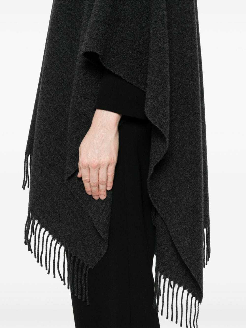 ポンチョ・ケープ EMPORIO ARMANI Woman Cape Black EW003156AF20034 MC098 Double-sided wool cape | Emporio Armani