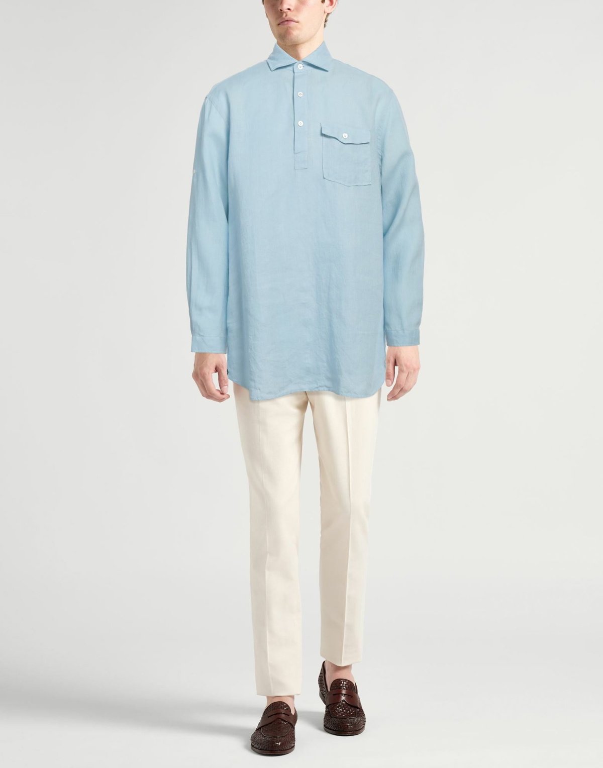 Lardini Mens Shirt Sky in Blue